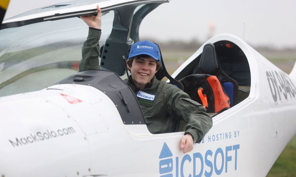 La proeza de Mack Rutherford, el niño de 16 años que dará la vuelta al mundo pilotando su propio avión