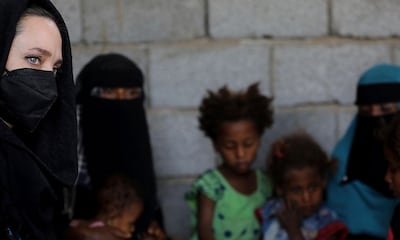 Angelina Jolie alza su voz desde los campos de refugiados en Yemen