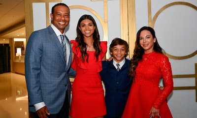 Un emocionado Tiger Woods ingresa en el Salón de la Fama del Golf Mundial arropado por toda su familia