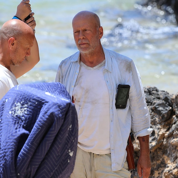 Las últimas imágenes de Bruce Willis en un set de rodaje tras anunciar su retirada