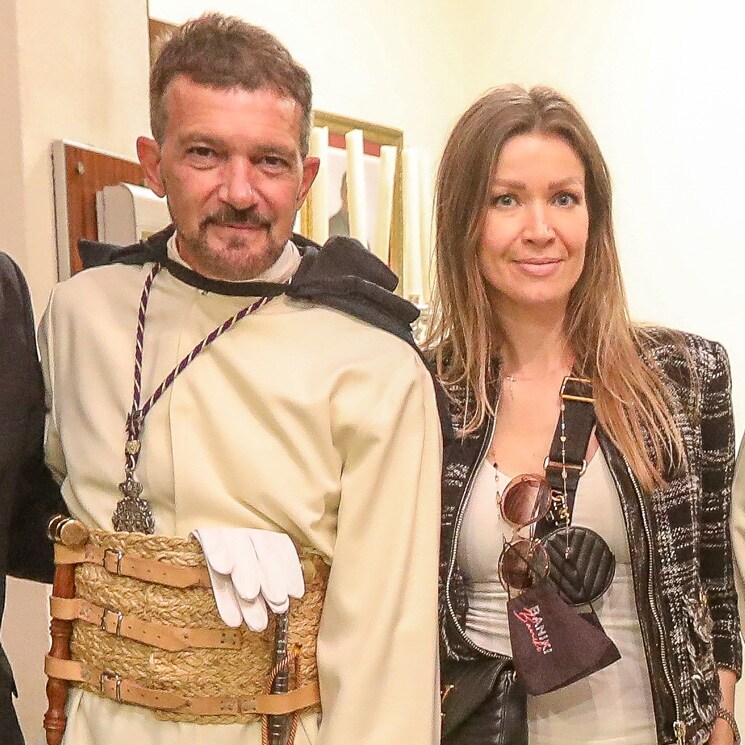 Antonio Banderas y Nicole Kimpel reaparecen juntos en la Semana Santa de Málaga 
