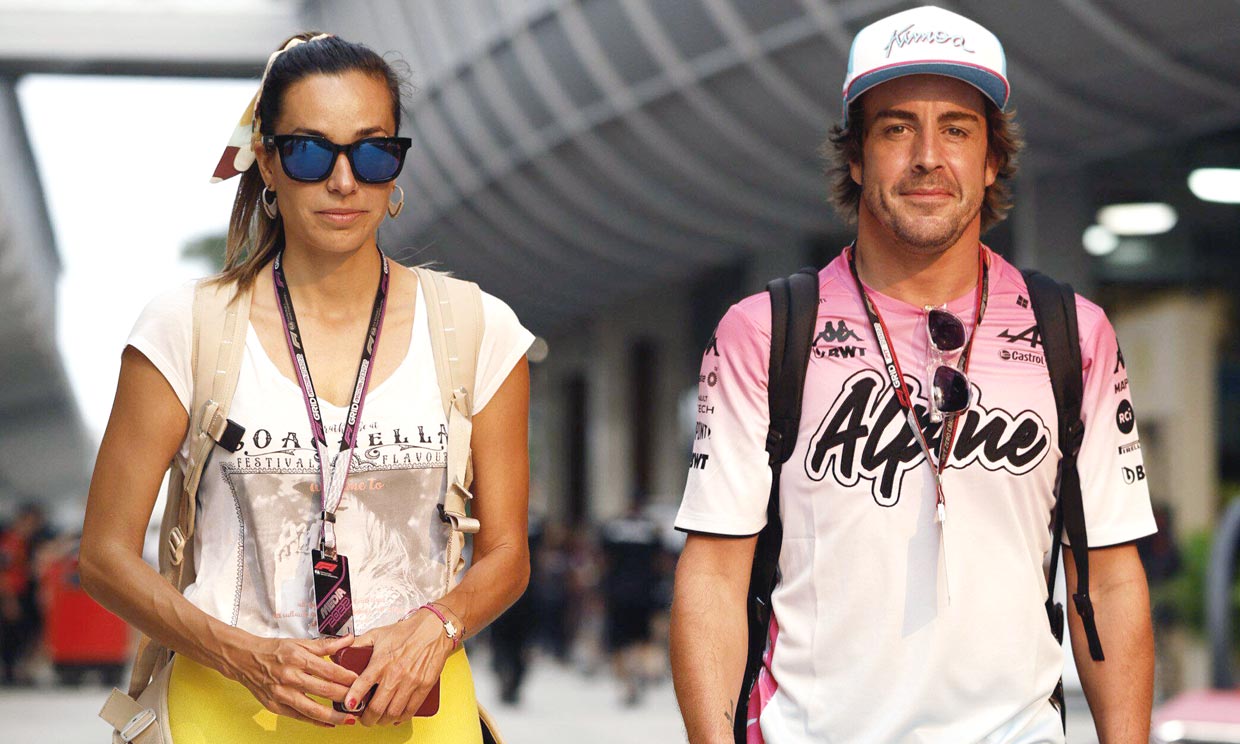 Fernando Alonso y Andrea Schlager