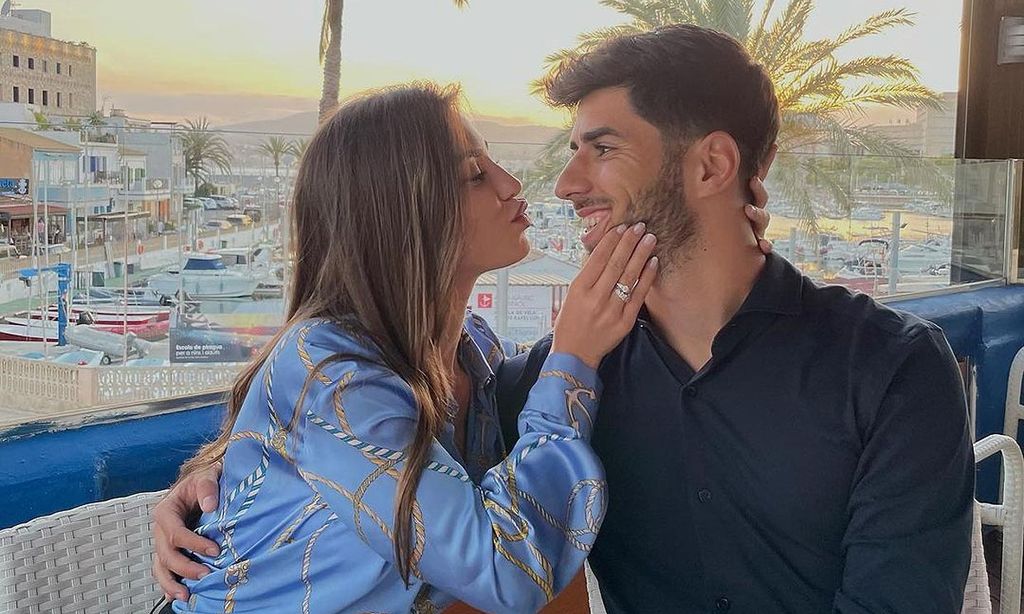 Un cumpleaños, su compromiso y un título: Marco Asensio y Sandra Garal a por la cuarta celebración en un mes