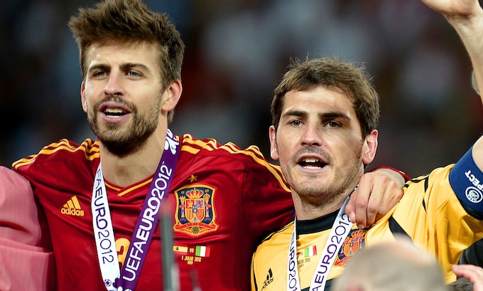 Gerard Piqué e Iker Casillas