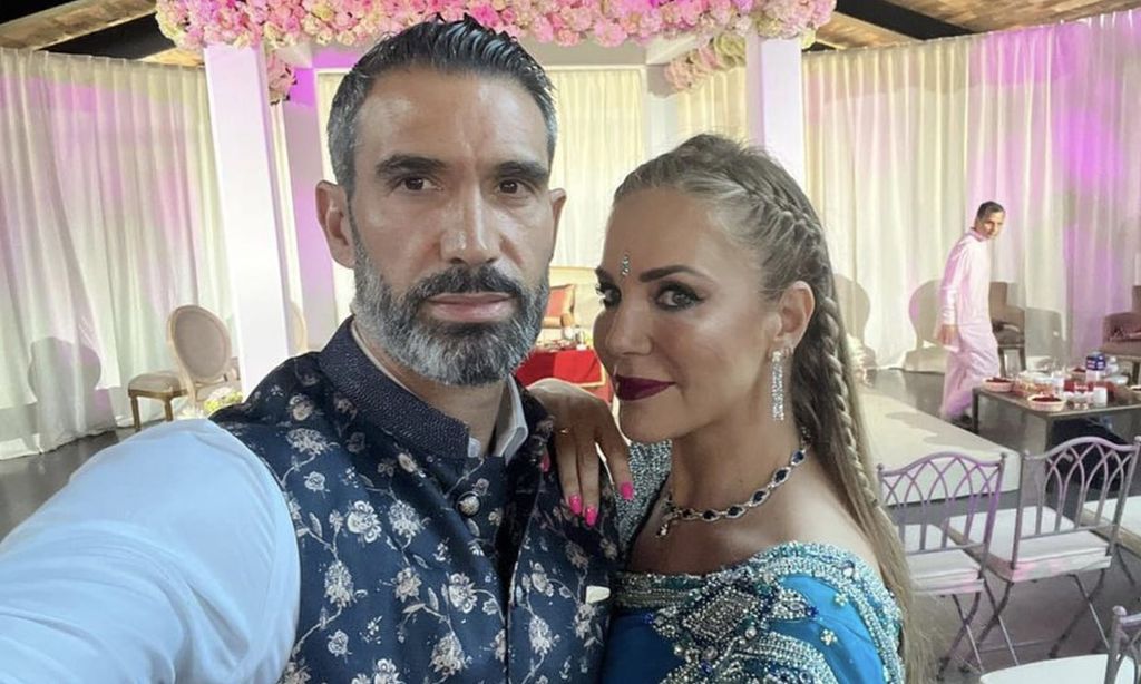 Ingrid Asensio y Fernando Sanz, dos futuros abuelos exuberantes en una boda hindú