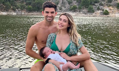 Enzo Zidane y Karen Gonçalves, exultantes durante sus primeras vacaciones como padres primerizos