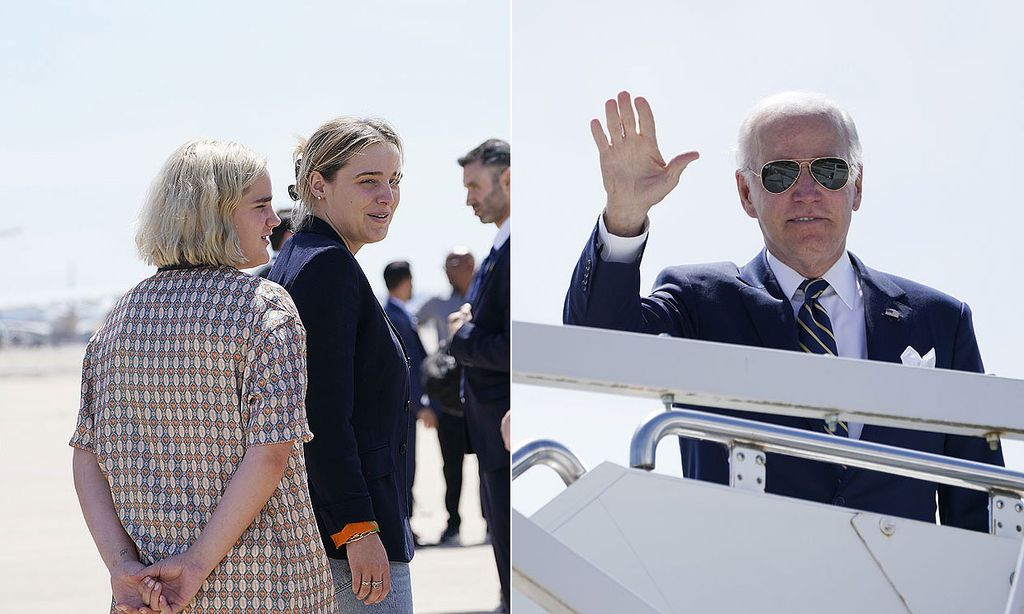 Joe Biden y sus nietas se despiden de Madrid tras la cumbre de la OTAN