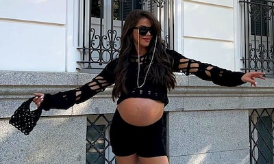 Violeta Mangriñán muestra cómo ha cambiado su cuerpo en la recta final de su embarazo