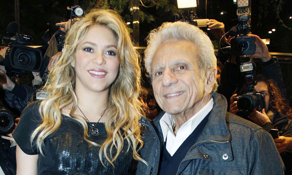 Imagen de Shakira con su padre 