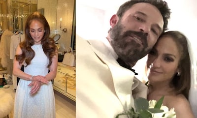 Las imágenes de los dos vestidos de novia de Jennifer Lopez