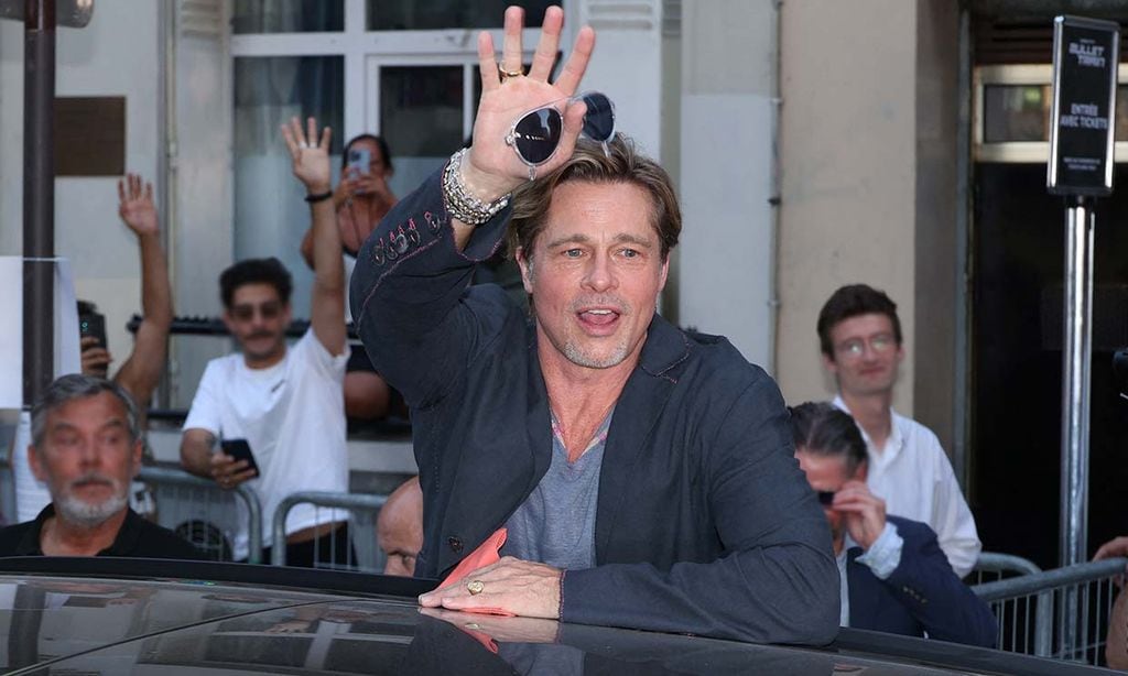 Brad Pitt en París tras asistir al cumple de sus mellizos en Roma