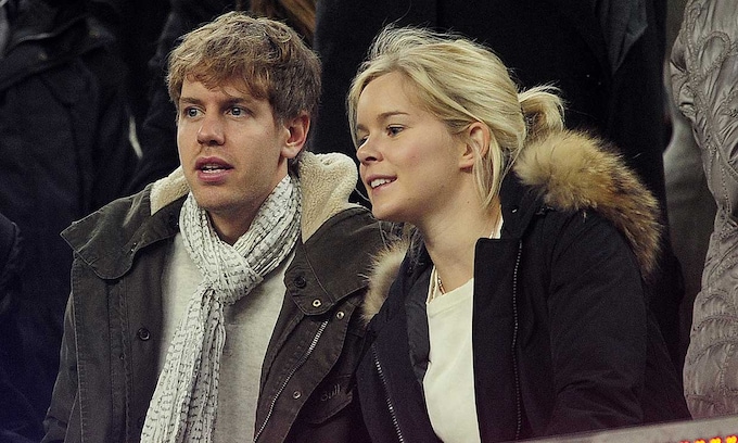 Sebastian Vettel y su mujer 