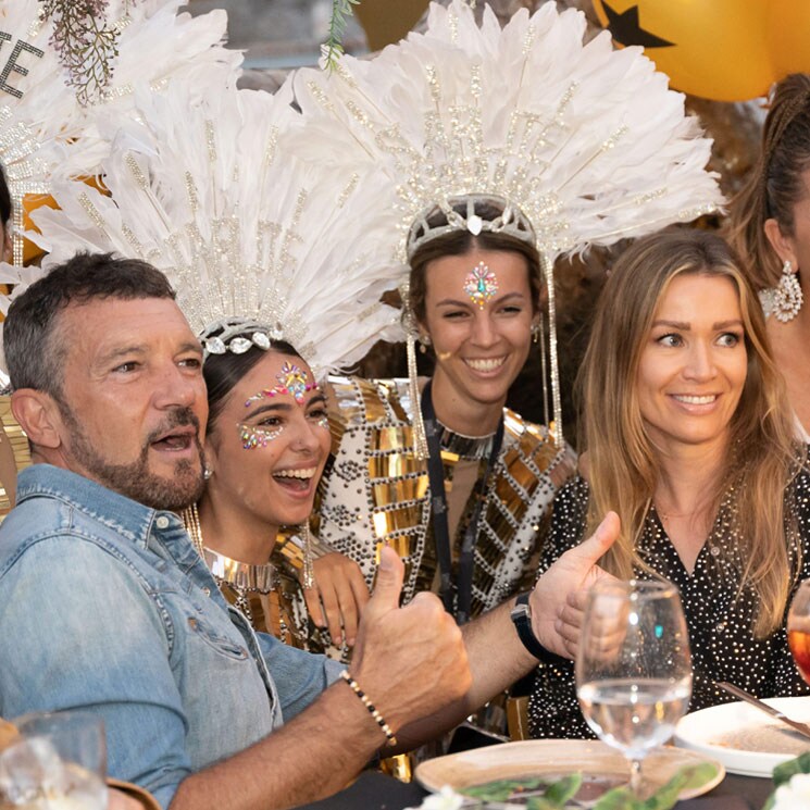 Nicole Kimpel celebra su cumpleaños junto a Antonio Banderas en una espectacular fiesta en Marbella