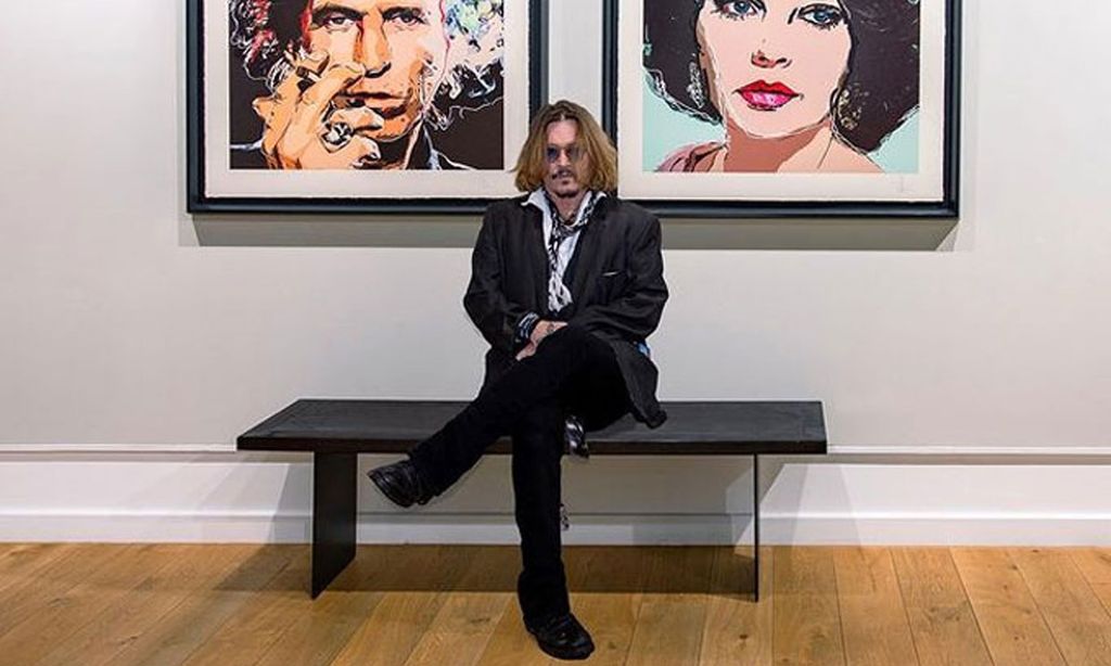 Johnny Depp triunfa en el mercado del arte con el arrollador éxito de su primera colección de retratos