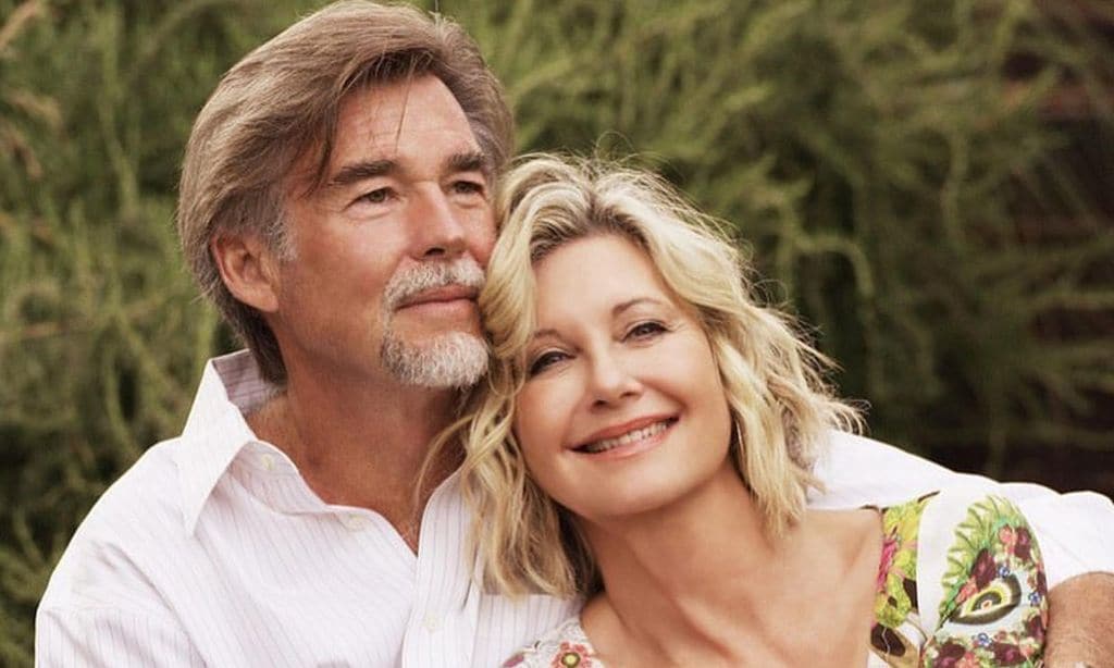 Olivia Newton-John y su marido John Easterling