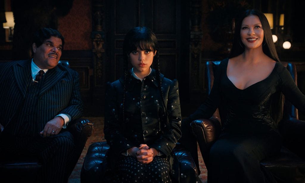 'Wednesday' será el título de la nueva versión de los Addams protagonizada por Jenna Ortega y Catherine Zeta-Jones