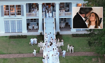 Todos de blanco y rodeados de amigos: la espectacular segunda boda de Jennifer Lopez y Ben Affleck