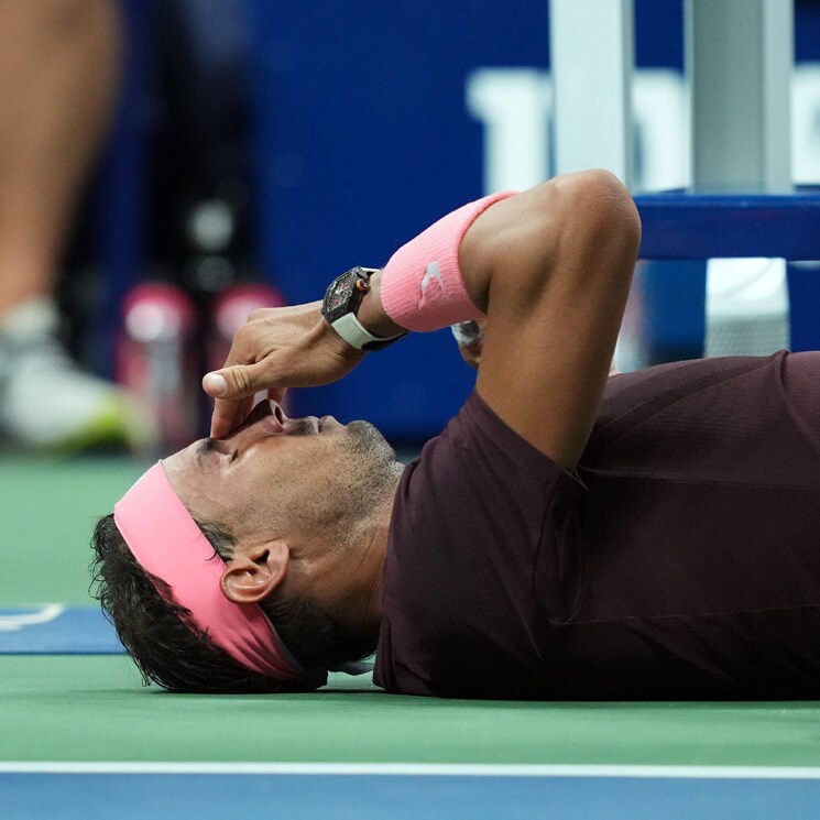 Rafa Nadal sufre un desafortunado golpe en el US Open: 'Pensé que me había roto la nariz'