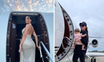 Así es el lujoso jet privado, valorado en 20 millones, que Georgina Rodríguez le ha prestado a su hermana