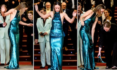 ¡Ups! El tropiezo de Olivia Wilde en el Festival de San Sebastián por culpa de sus altísimos tacones