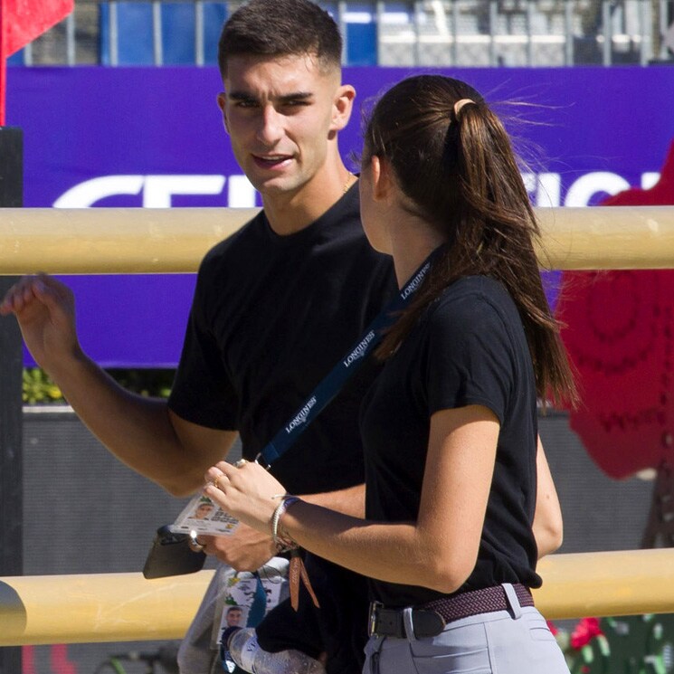 Sira Martínez y Ferrán Torres no se pierden la gran final del Concurso de Saltos Internacional de Barcelona