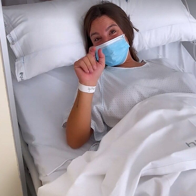 Marta Pombo, desde el hospital, habla de la prueba a la que se ha sometido y que podría haber adelantado el nacimiento de Matilda