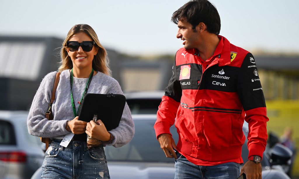 Isabel Hernáez, novia de Carlos Sainz Jr, muy orgullosa del piloto tras su logro en el Gran Premio de Estados Unidos