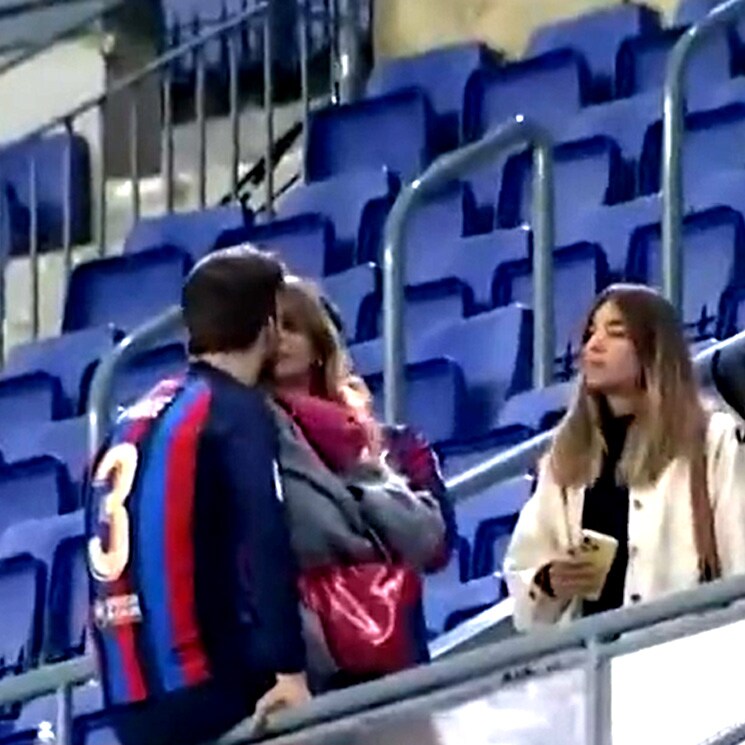 Despejada la incógnita: Clara Chía fue al Camp Nou y tuvo este romántico encuentro con Gerard Piqué