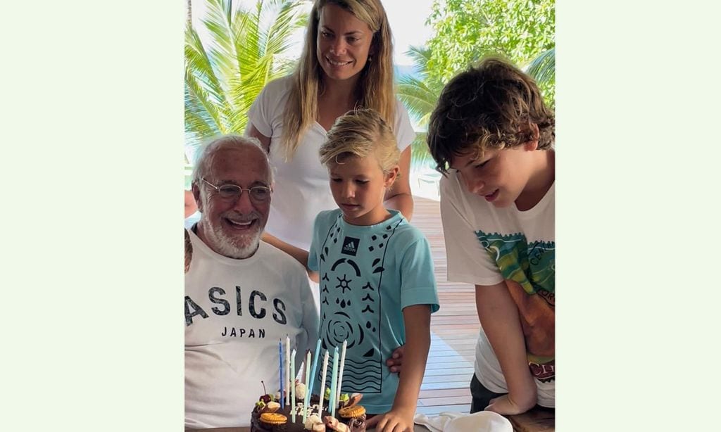 Carla Goyanes celebra en familia el octavo cumpleaños de su hijo Santi