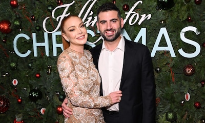 Lindsay Lohan vuelve a la alfombra roja y posa por primera vez con su marido
