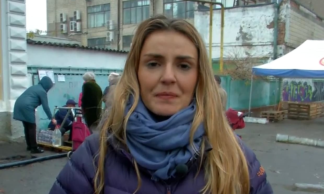 Laura de Chiclana, reportera de guerra en Ucrania