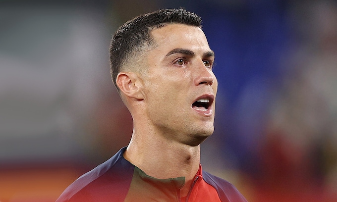 Cristiano Ronaldo llora en el Mundial de Qatar