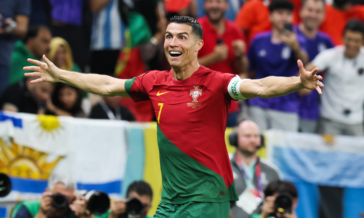 Cristiano Ronaldo, eufórico celebrando su nuevo triunfo mientras Georgina presume de 'el amor de mi vida'