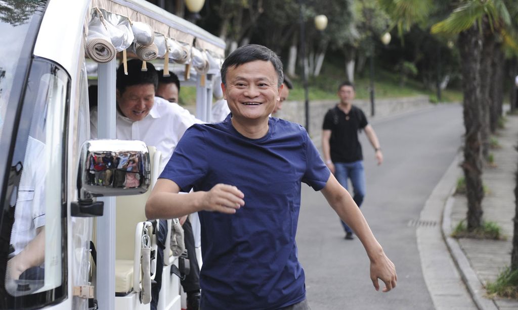 Jack Ma en la provincia china de Hubei en 2020