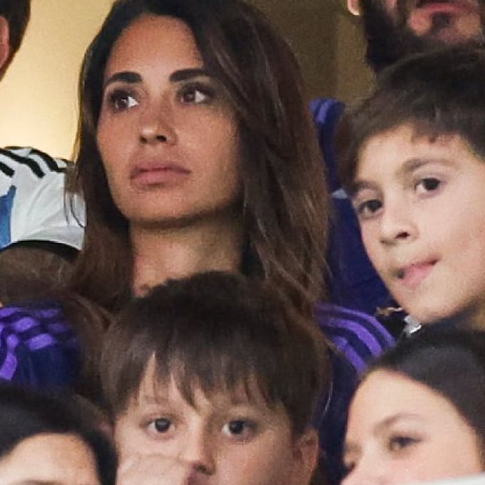 La tensión de Antonela Rocuzzo y sus hijos antes de celebrar el pase a semifinales de Argentina