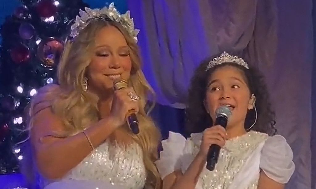 Mariah Carey sorprende al público durante un concierto con un dúo junto a su hija Monroe