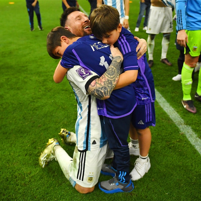 ¡Argentina campeona! El abrazo de Messi a sus hijos y la emoción de Antonela tras ganar el Mundial