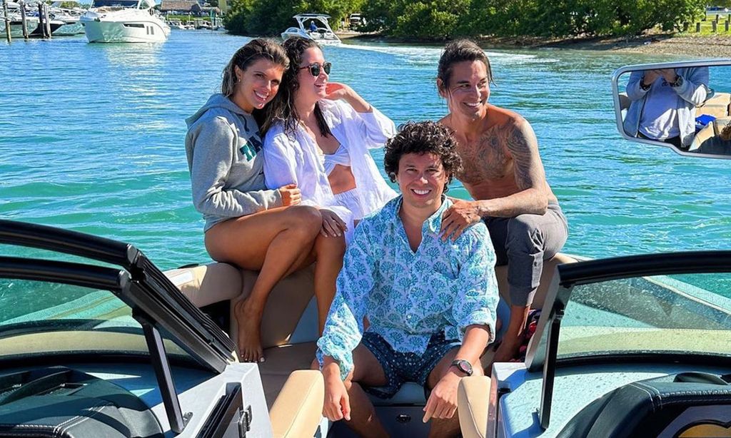 Los divertidos días de Julio Iglesias Jr. y su chica junto a Álvaro Castillejo y su mujer en Miami