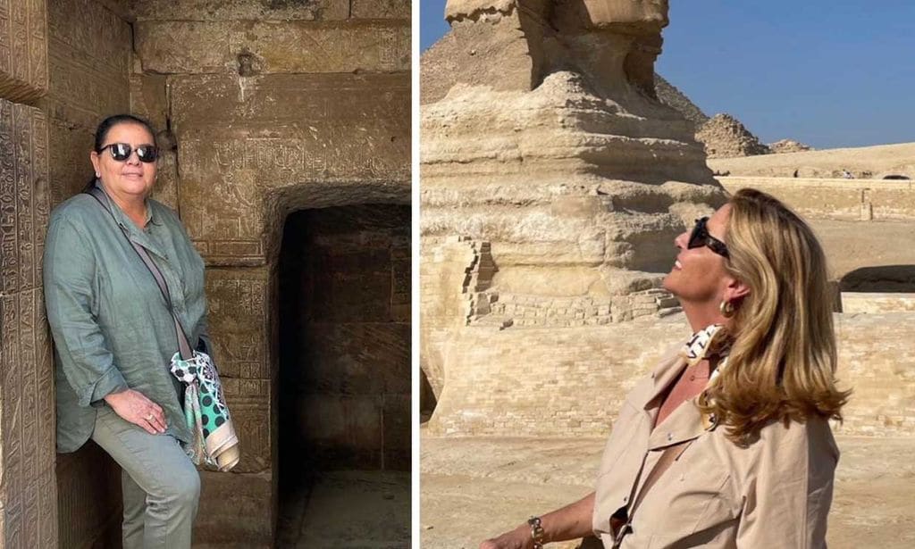 María del Monte e Inmaculada Casal abren el álbum de fotos de su luna de miel en Egipto