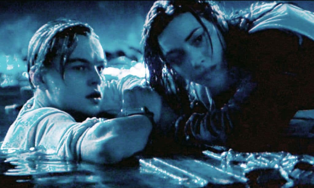 Jack y Rose en Titanic