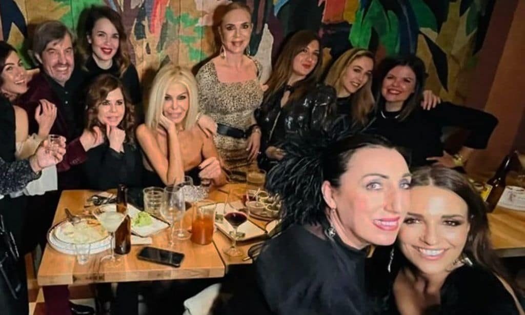 Paula Echevarría, Rossy de Palma, Bibiana Fernández de fiesta mexicana