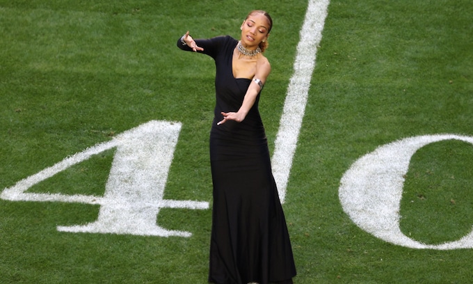 Justina Miles, intérprete del lenguaje de signos de la Super Bowl