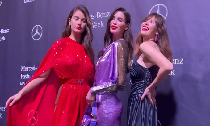 Jessica Bueno, Marta López Álamo y Desiré Cordero en la Madrid Fashion Week