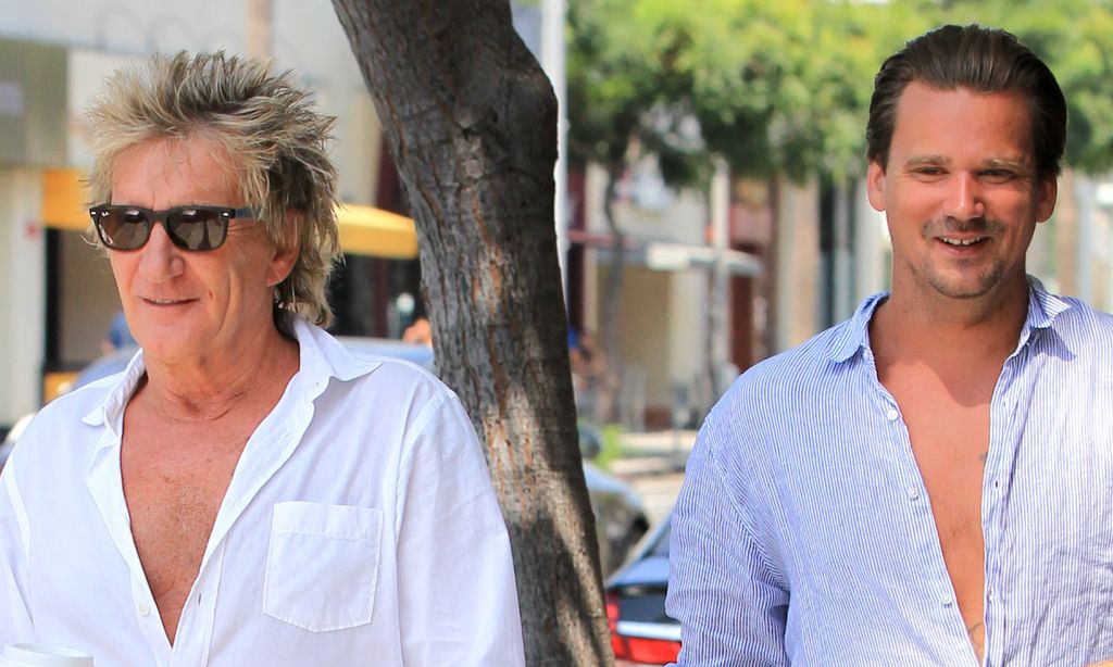 Rod Stewart y su hijo Sean