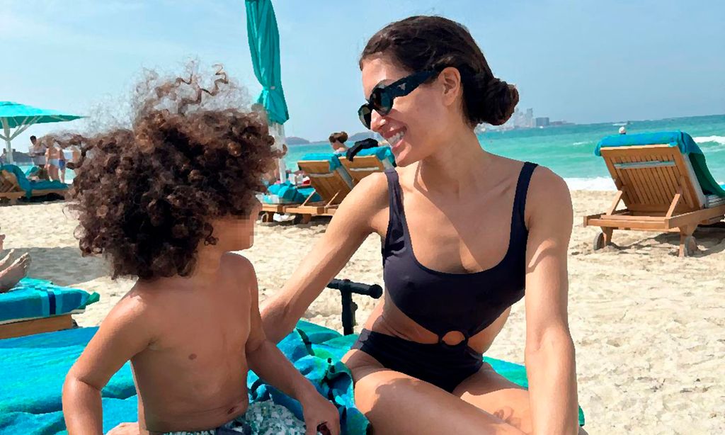 ¡Entre playas paradisíacas y rascacielos! Hiba Abouk disfruta de Dubai junto a sus dos hijos, Amín y Naím