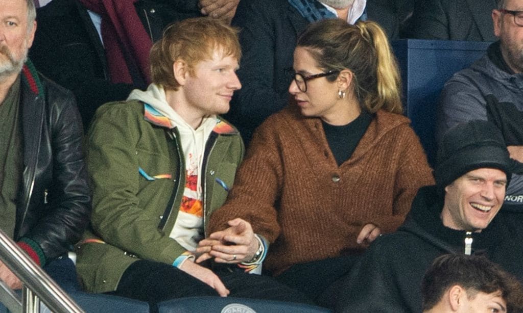 Ed Sheeran junto a su mujer Cherry