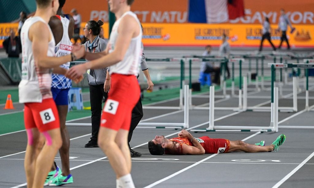 El atleta Quique Llopis recibe el alta tras su aparatosa caída