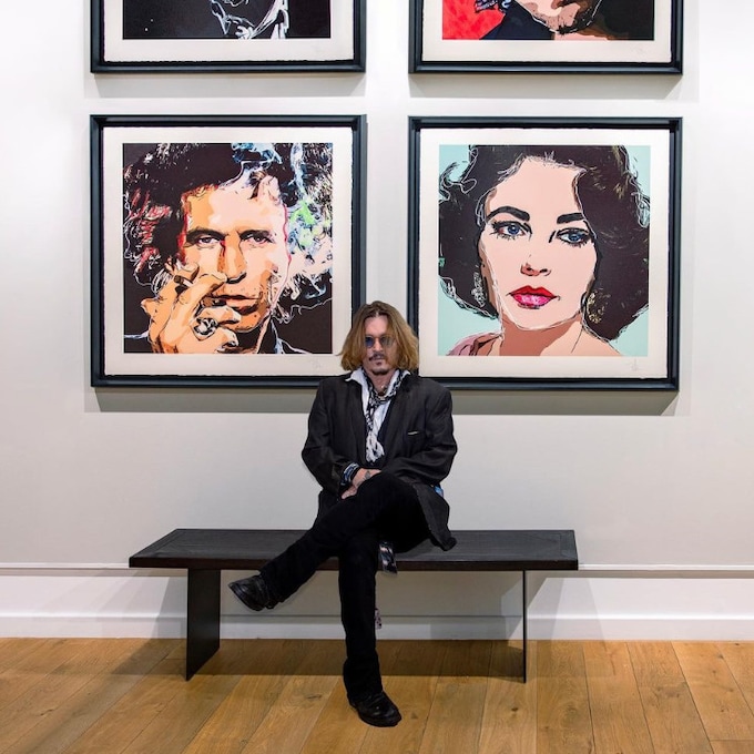 Cine, música y ahora pintura: las tres vidas de Johnny Depp tras el juicio de la polémica