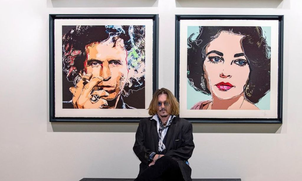 Cine, música y ahora pintura: las tres vidas de Johnny Depp tras el juicio de la polémica