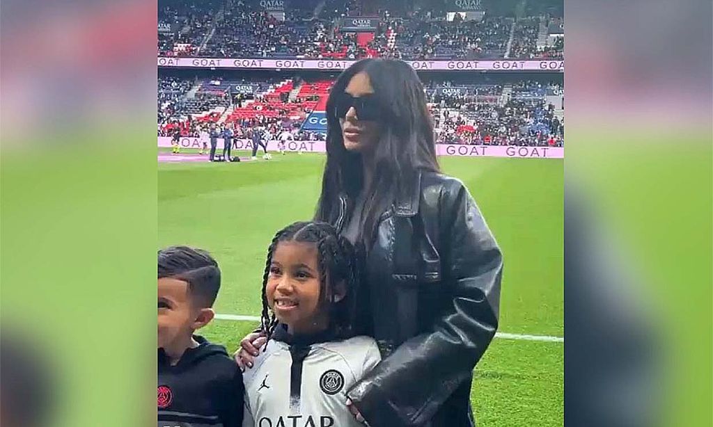 El vídeo viral del saludo de Messi al hijo de Kim Kardashian